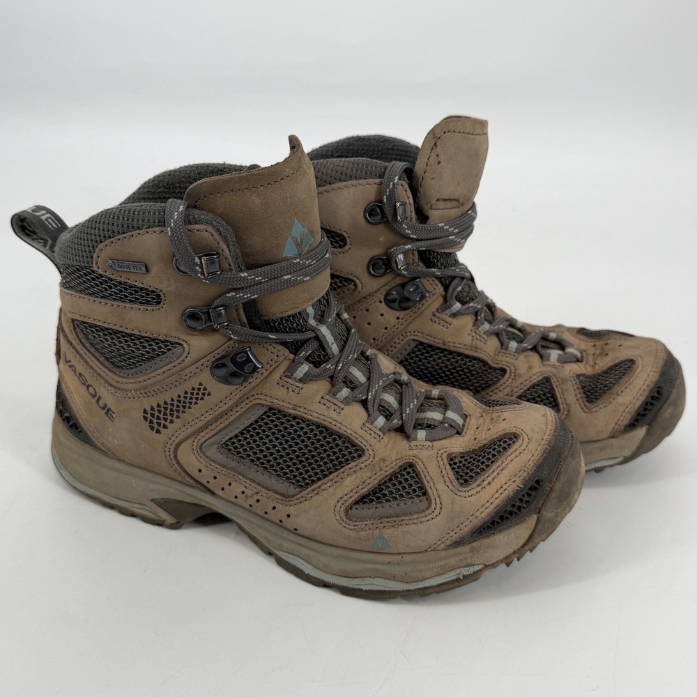 Vasque Breeze III‎ GTX Womens 9W Brown Waterproof Hiking Boots 7195 Wide Vibram